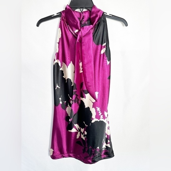 Veronica M Purple Floral Mini Dress - Picture 2 of 3